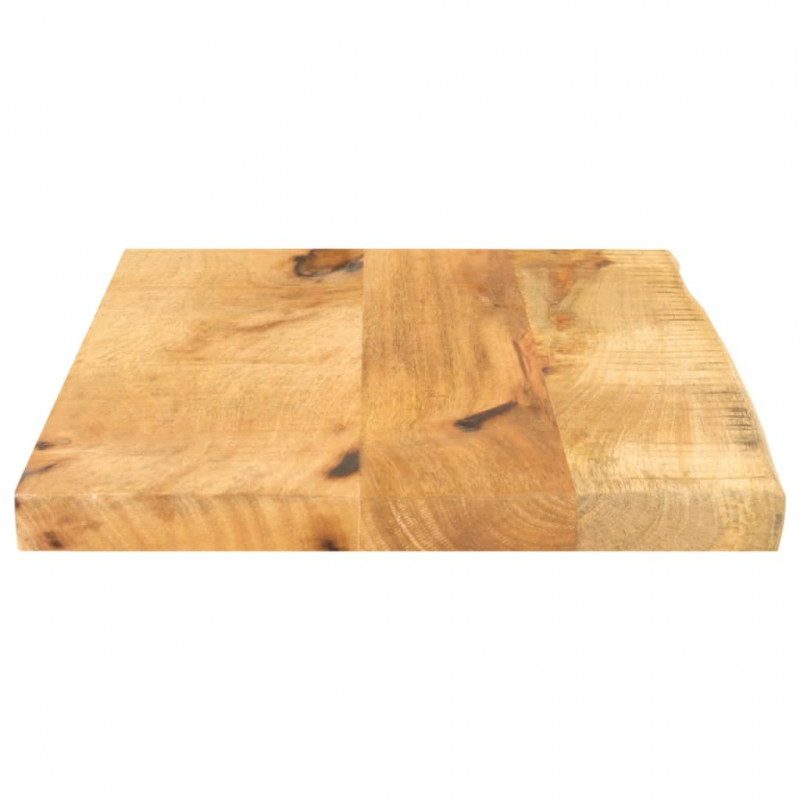 Blat stołu, 50x20x3,8cm, naturalna krawędź, surowe drewno mango
