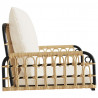 Huśtawka z poduszkami, 63x58x39 cm, polirattan i stal