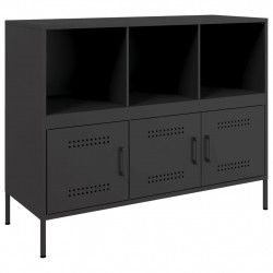 Szafka, czarna, 100,5x39x79 cm, stal