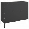 Szafka, czarna, 100,5x39x79 cm, stal
