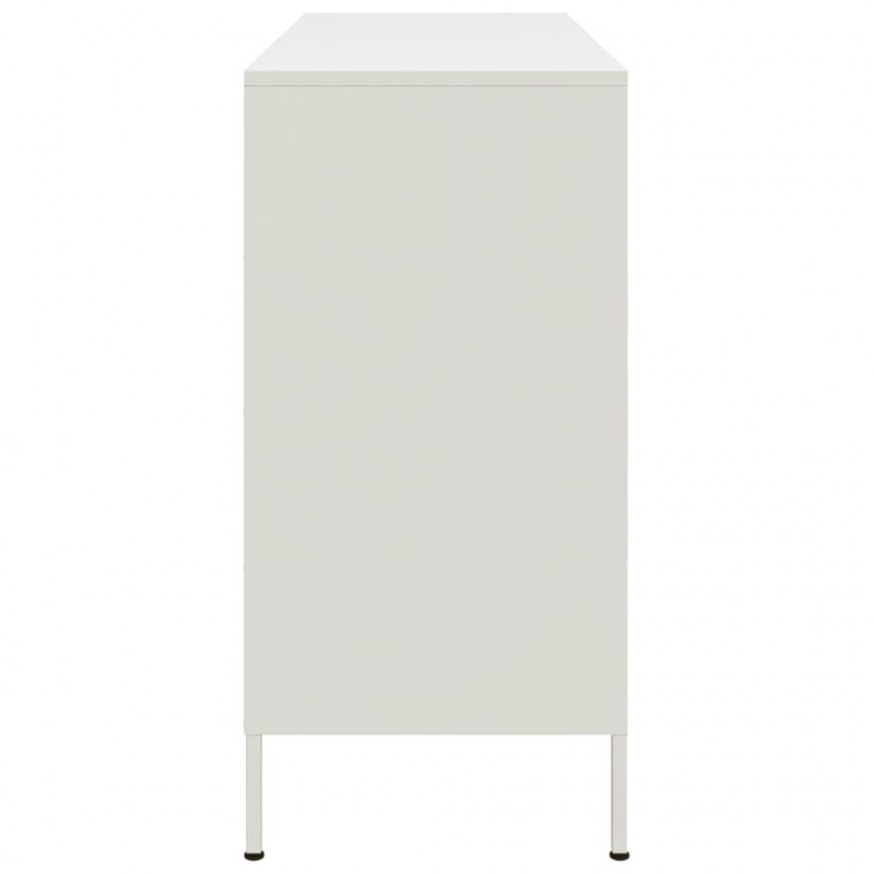 Szafka, biała, 100,5x39x79 cm, stal