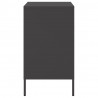 Szafki nocne, 2 szt., czarne, 36x39x68 cm, stal