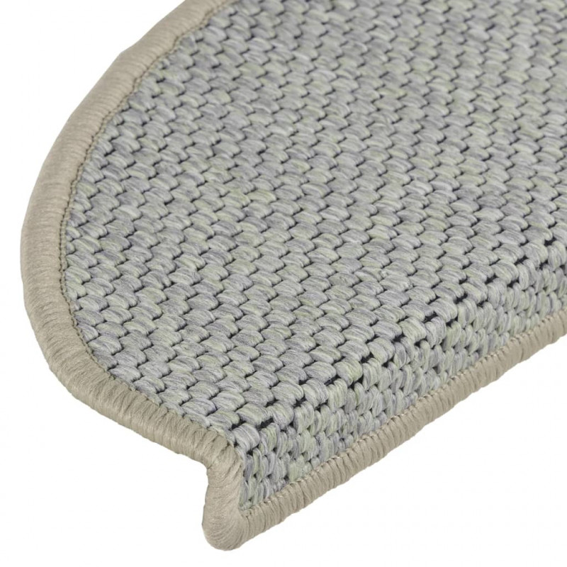 Samoprzylepne nakładki na schody, 15 szt., 65x21x4 cm, zielone