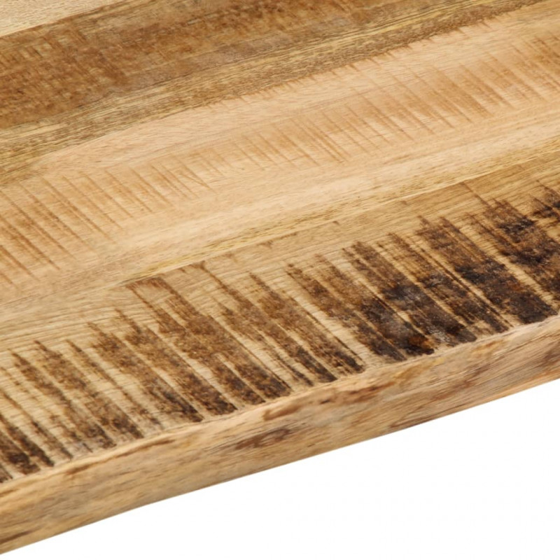 Blat stołu z naturalną krawędzią, 100x80x2,5 cm, drewno mango