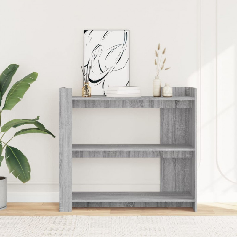 Stolik konsolowy, szary dąb sonoma, 100x35x90 cm