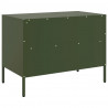 Szafka pod telewizor, oliwkowa, 68x39x50,5 cm, stalowa