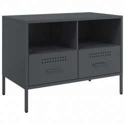 Szafka RTV, antracytowa, 68x39x50,5 cm, stalowa