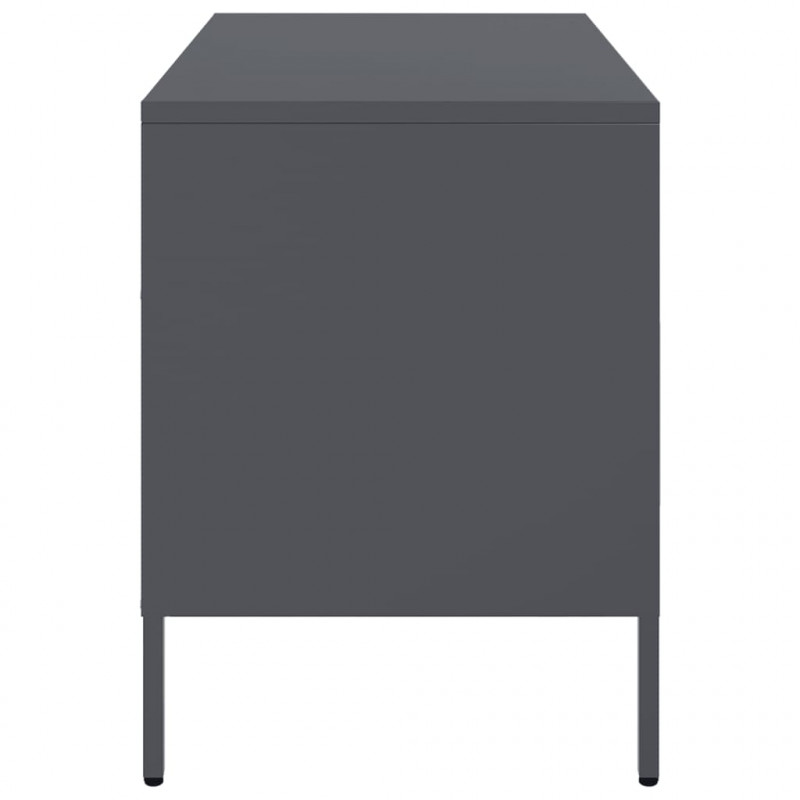 Szafka RTV, antracytowa, 68x39x50,5 cm, stalowa