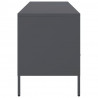 Szafka pod telewizor, antracytowa, 100,5x39x50,5 cm, stalowa