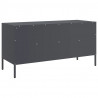 Szafka pod telewizor, antracytowa, 100,5x39x50,5 cm, stalowa