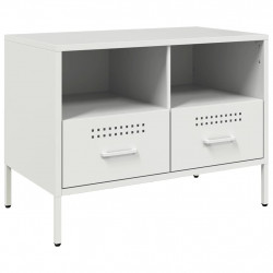 Szafka pod telewizor, biała, 68x39x50,5 cm, stalowa