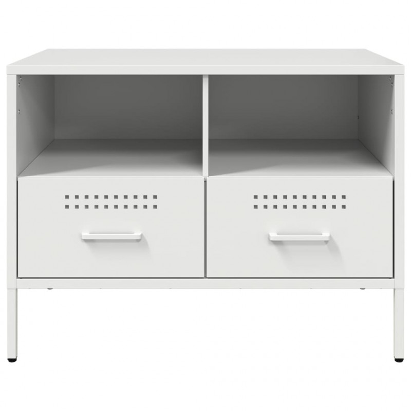 Szafka pod telewizor, biała, 68x39x50,5 cm, stalowa
