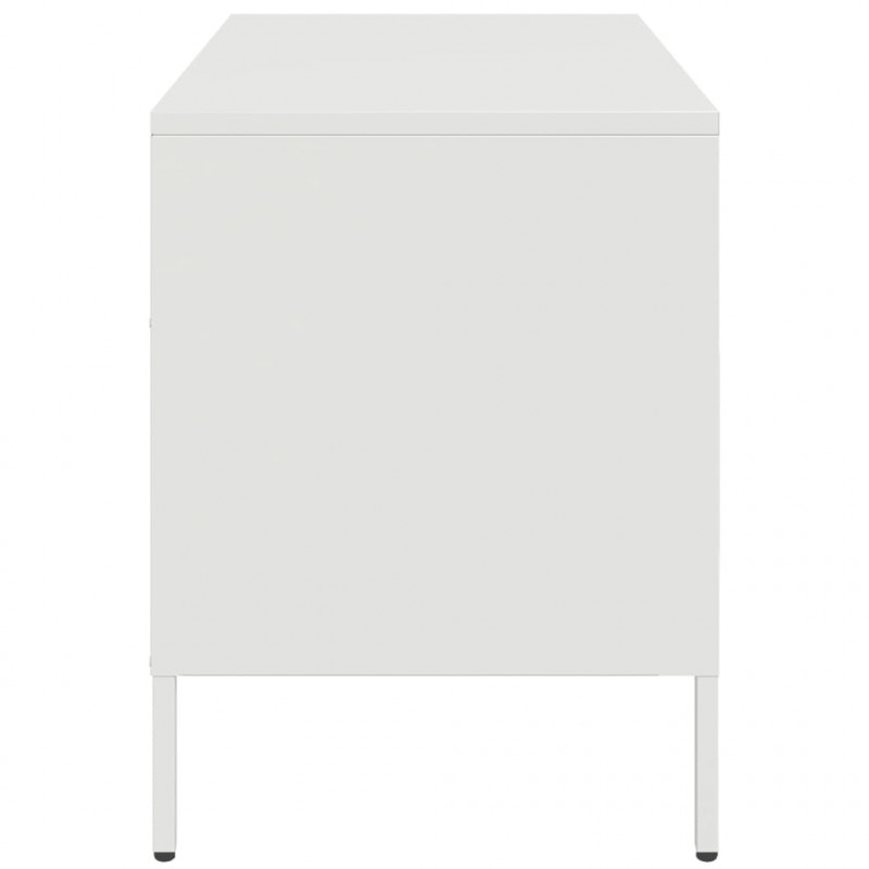 Szafka pod telewizor, biała, 68x39x50,5 cm, stalowa