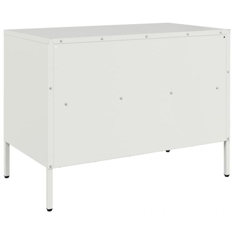 Szafka pod telewizor, biała, 68x39x50,5 cm, stalowa