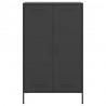 Szafka, czarna, 68x39x113 cm, stal