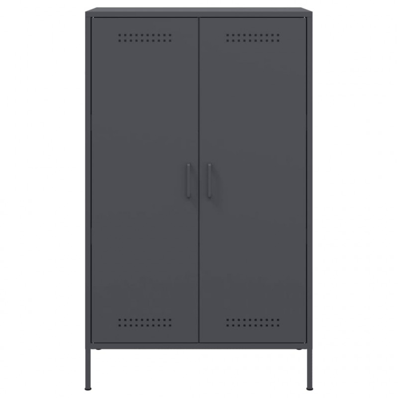 Szafka, antracytowa, 68x39x113 cm, stal