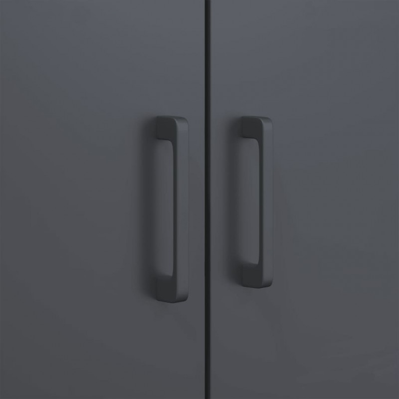 Szafka, antracytowa, 68x39x113 cm, stal
