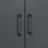 Szafka, antracytowa, 68x39x113 cm, stal