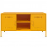 Szafka pod telewizor, musztardowa, 100,5x39x50,5 cm, stalowa
