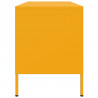 Szafka pod telewizor, musztardowa, 100,5x39x50,5 cm, stalowa