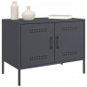 Szafki RTV, 2 szt., antracytowe, 68x39x50,5 cm, stalowe