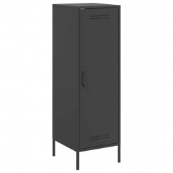 Szafka, czarna, 36x39x113 cm, stal