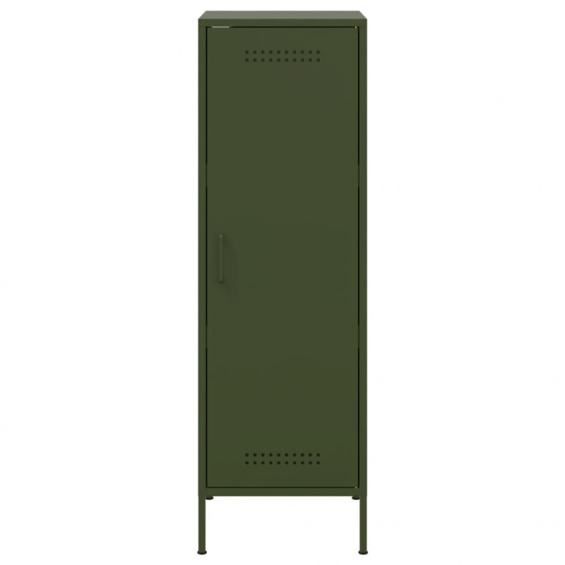Szafka, oliwkowa, 36x39x113 cm, stal