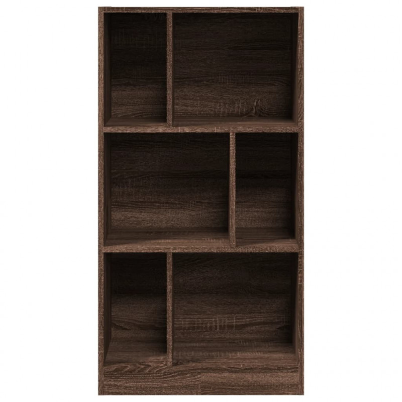 Regał, brązowy dąb, 57x28,5x107,5 cm, materiał drewnopochodny