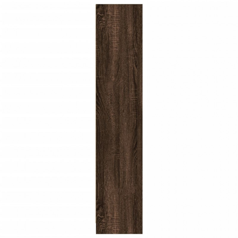 Regał, brązowy dąb, 57x28,5x107,5 cm, materiał drewnopochodny
