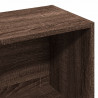 Regał, brązowy dąb, 57x28,5x107,5 cm, materiał drewnopochodny