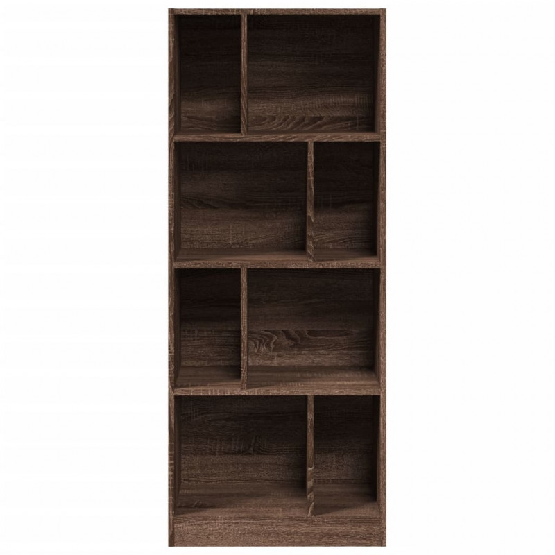 Regał, brązowy dąb, 57x28,5x141 cm, materiał drewnopochodny