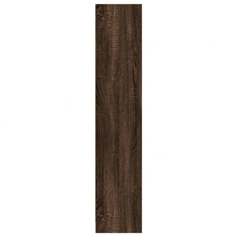 Regał, brązowy dąb, 57x28,5x141 cm, materiał drewnopochodny