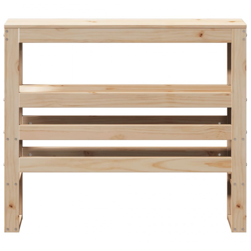Wezgłowie do łóżka, z półkami, 100 cm, lite drewno sosnowe
