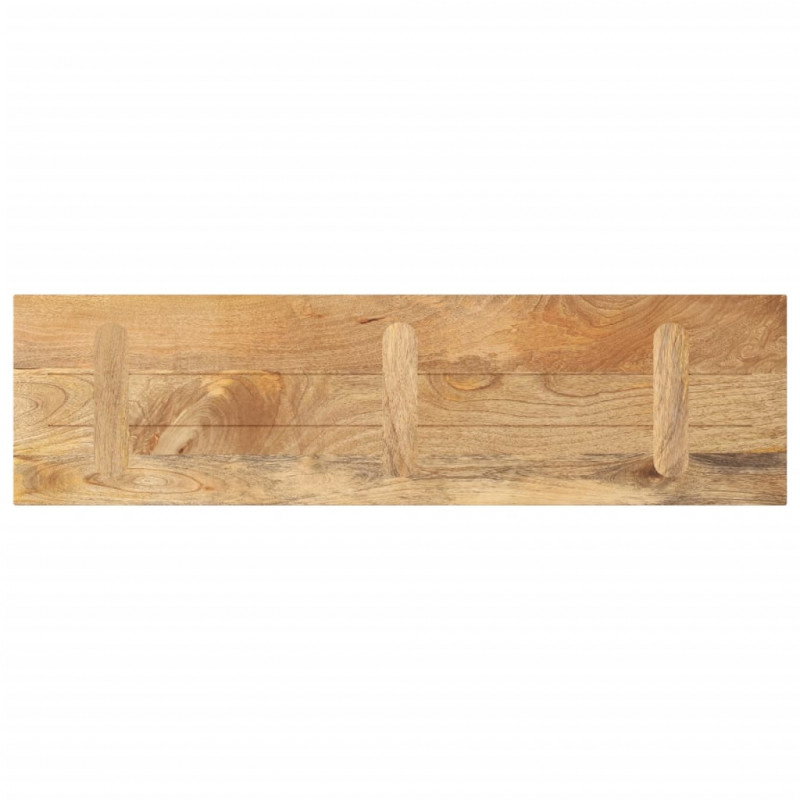 Blat stołu, 100x30x3,8 cm, prostokątny, lite drewno mango