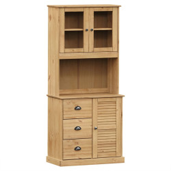Kredens VIGO, 78x40x175 cm, lite drewno sosnowe