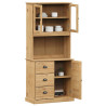 Kredens VIGO, 78x40x175 cm, lite drewno sosnowe