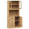 Kredens VIGO, 78x40x175 cm, lite drewno sosnowe