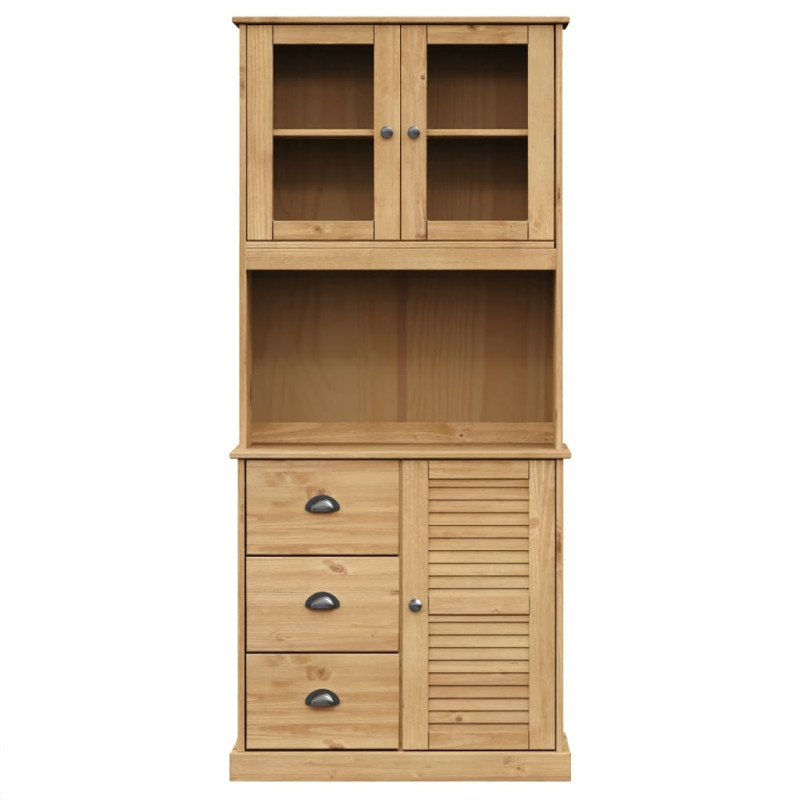 Kredens VIGO, 78x40x175 cm, lite drewno sosnowe