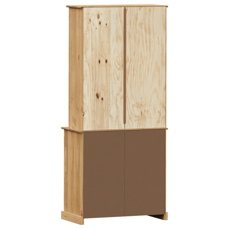 Kredens VIGO, 78x40x175 cm, lite drewno sosnowe