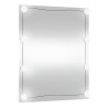 Lustro ścienne z LED, 50x60 cm, szklane, prostokątne