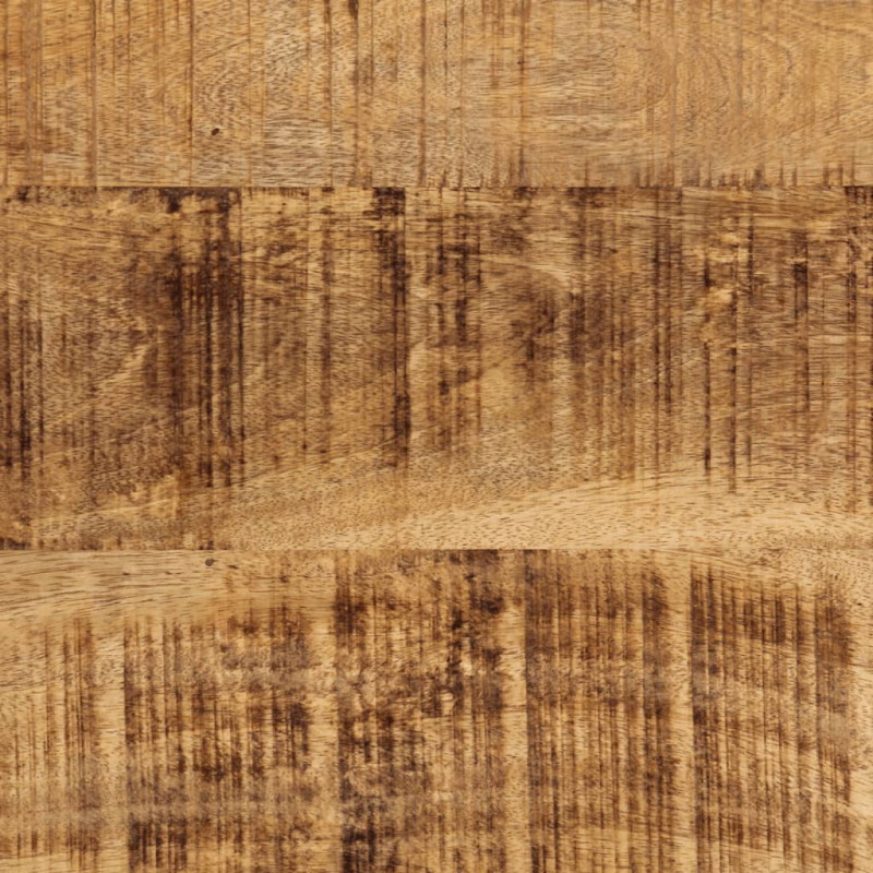Stolik kawowy, 90x50x30 cm, surowe lite drewno mango