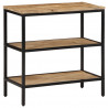 Stolik konsolowy, 70x35x70 cm, surowe drewno mango