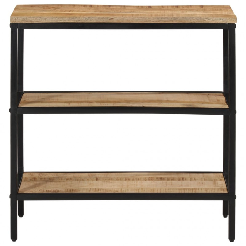 Stolik konsolowy, 70x35x70 cm, surowe drewno mango