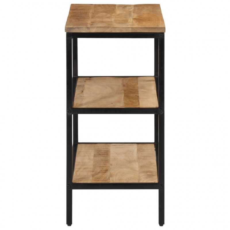 Stolik konsolowy, 70x35x70 cm, surowe drewno mango