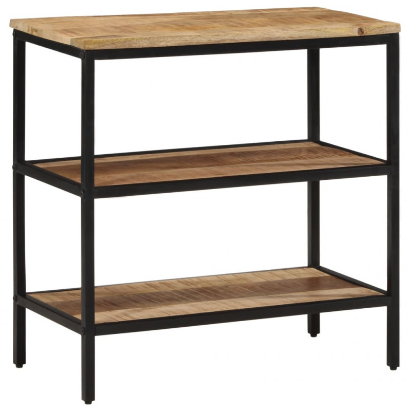 Stolik konsolowy, 70x35x70 cm, surowe drewno mango