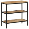 Stolik konsolowy, 70x35x70 cm, surowe drewno mango
