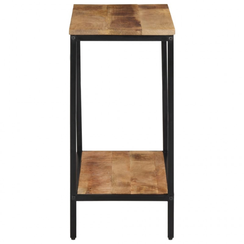 Stolik konsolowy, 70x35x70 cm, surowe drewno mango
