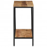 Stolik konsolowy, 70x35x70 cm, surowe drewno mango