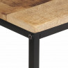 Stolik konsolowy, 70x35x70 cm, surowe drewno mango