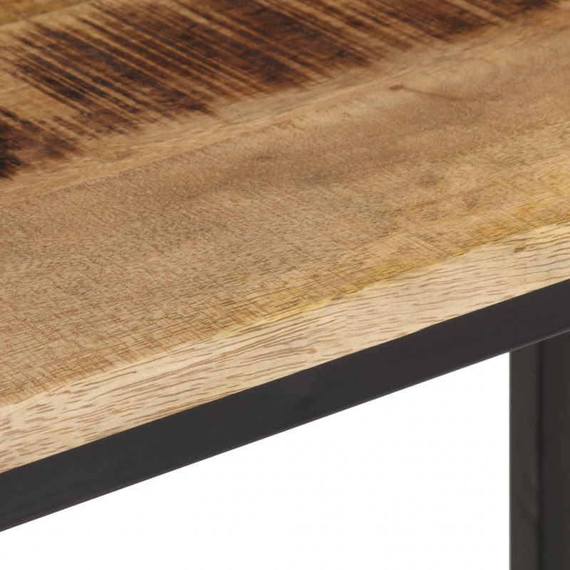 Stolik konsolowy, 70x35x70 cm, surowe drewno mango